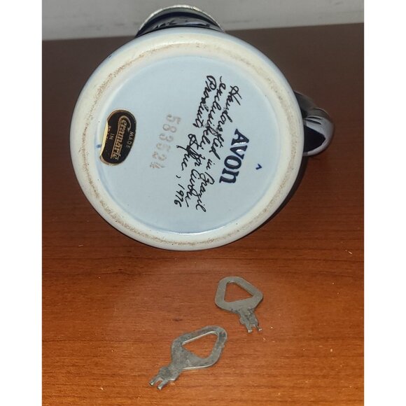 1976 AVON Collectible Beer Stein with Lid Rocky Mountain Wildlife Made in Brazil - Picture 6 of 7